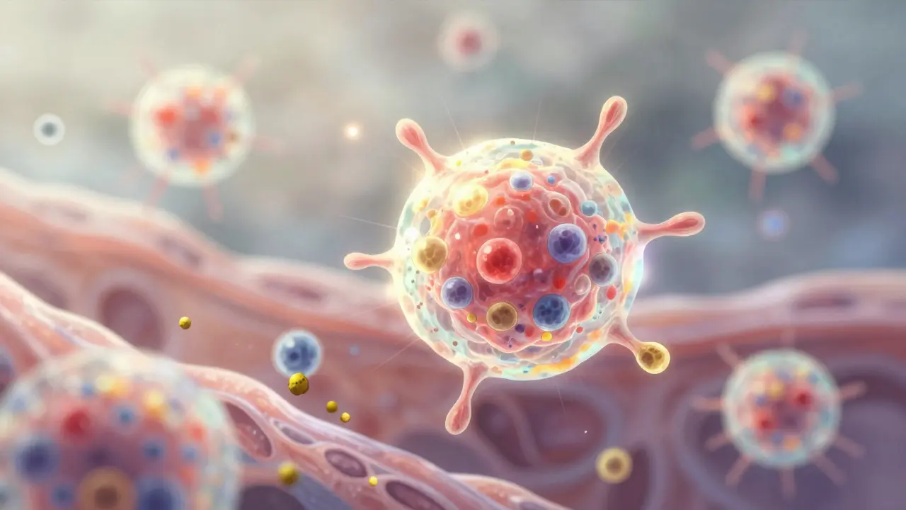 Activation des mastocytes : libération des médiateurs et thérapie par stabilisateurs