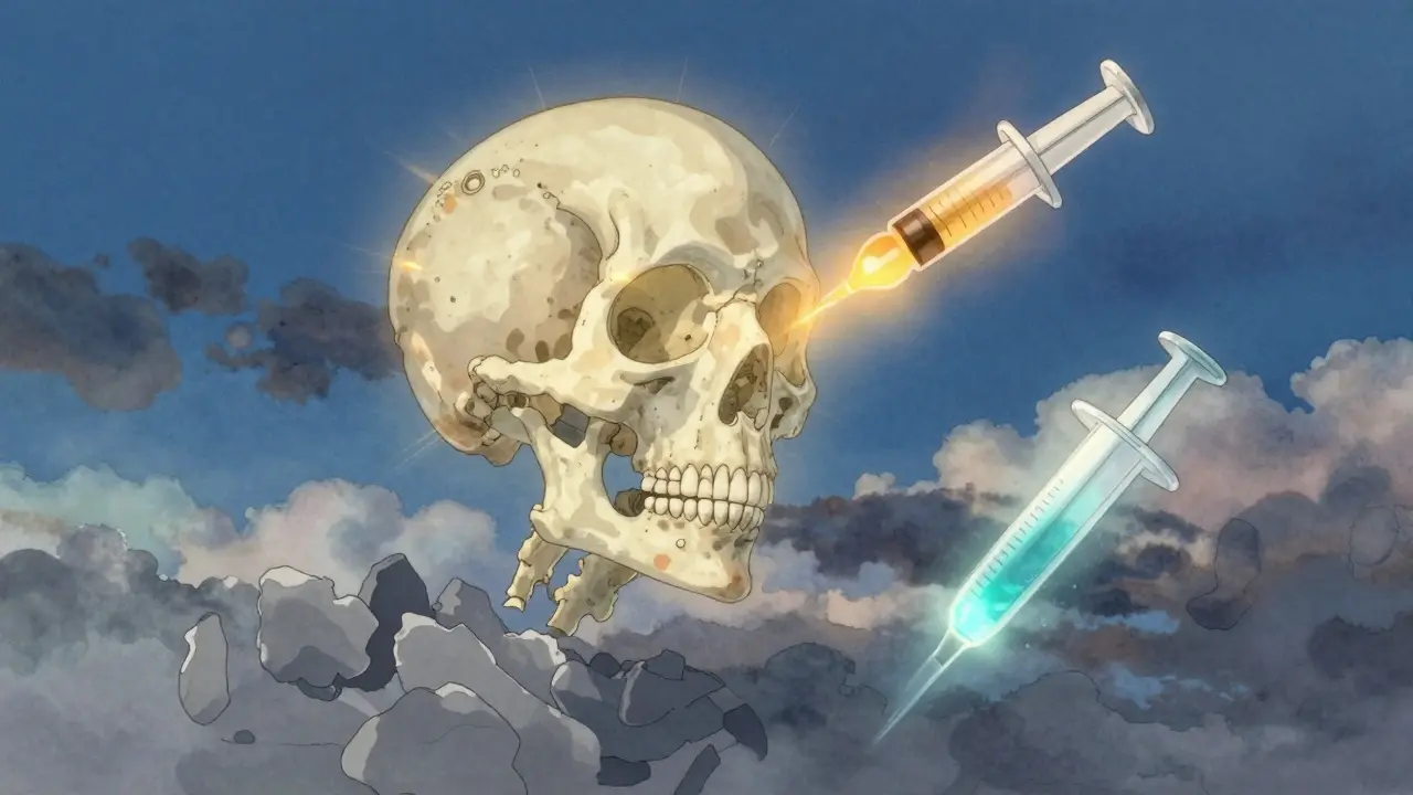 Agents anaboliques contre l'ostéoporose : teriparatide et abaloparatide