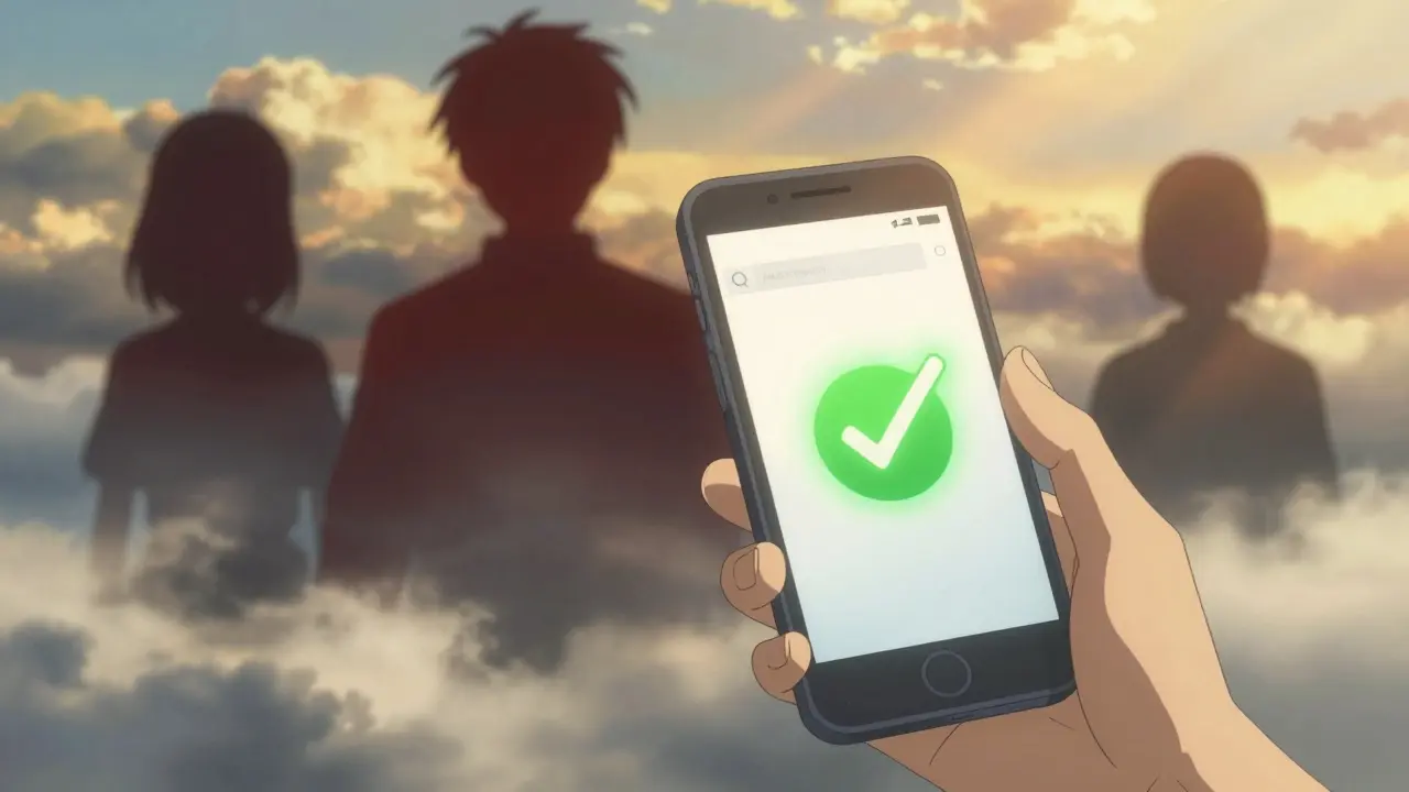 Main tenant un smartphone sécurisé contre des ombres dangereuses