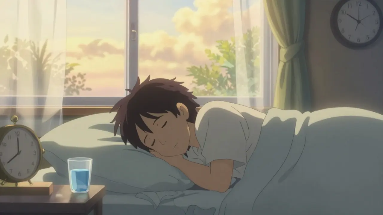 Chambre paisuelle illustrant une bonne hygiène de sommeil