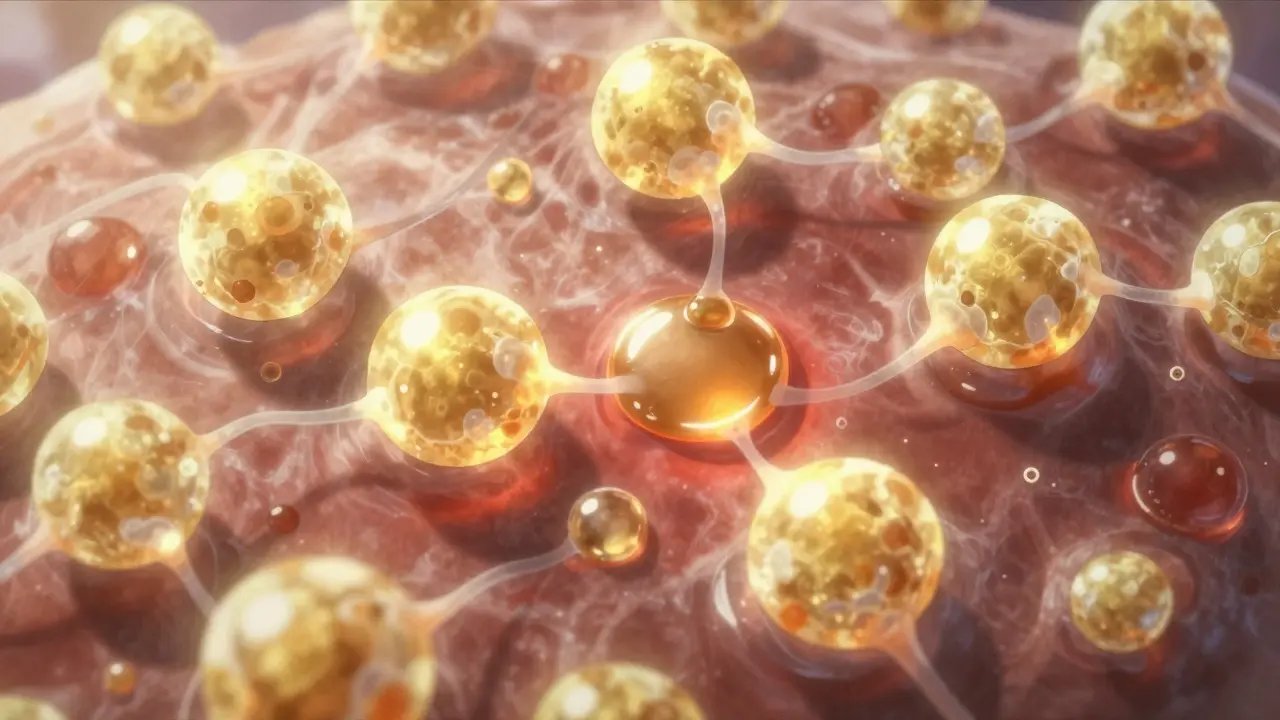 Visualisation artistique des levures Malassezia sur le cuir chevelu