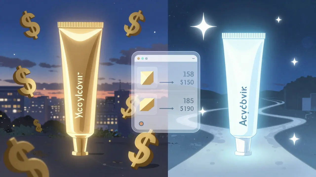Comparaison visuelle entre marque chère et générique abordable en anime